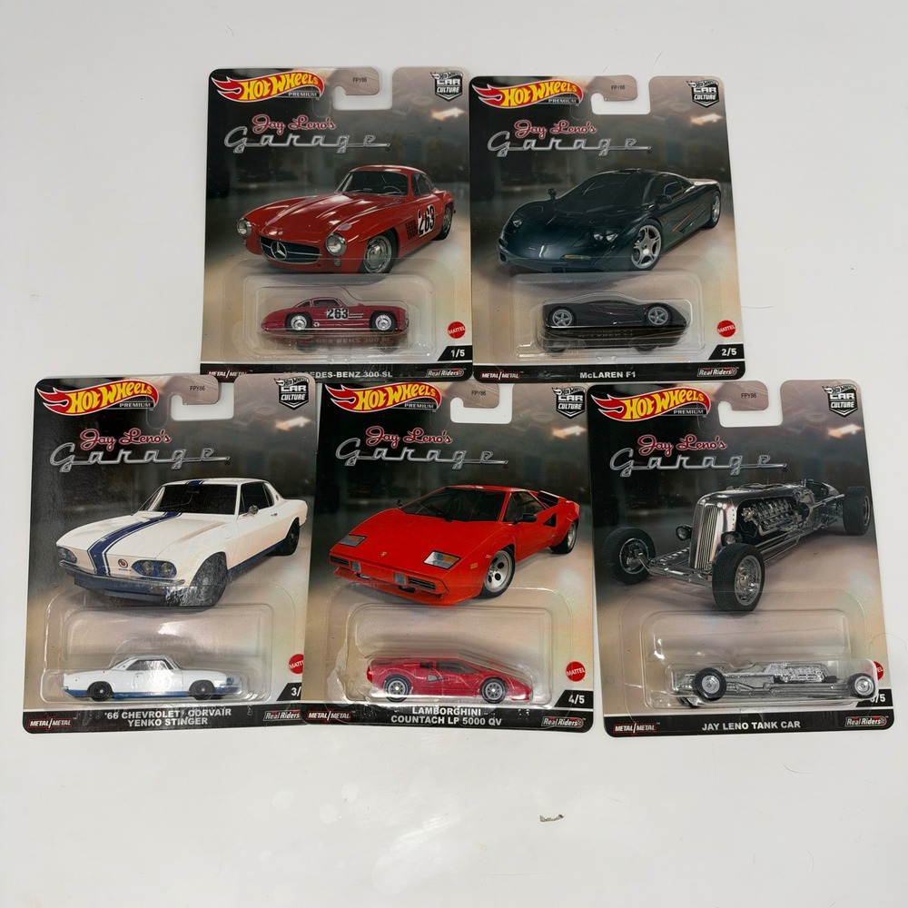 Hot Wheels Premium Jay Leno's Garage Car Culture Complete Set FPY86 McLaren